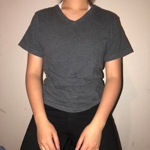 Grey V-neck Tshirt